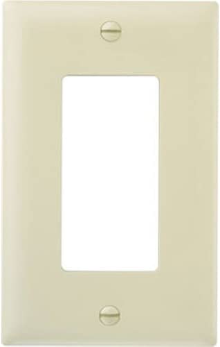 Pass & Seymour, 1 Gang Decorator Wall Plate, 10-Pack, Ivory