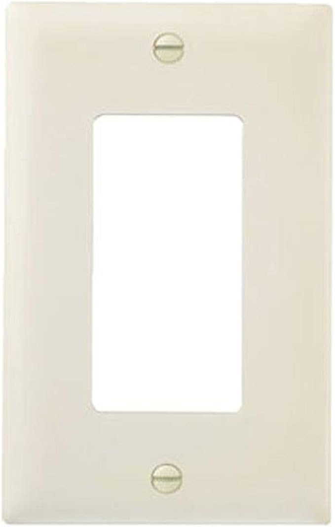 Pass & Seymour, 1 Gang Decorator Wall Plate, 10-Pack, Light Almond