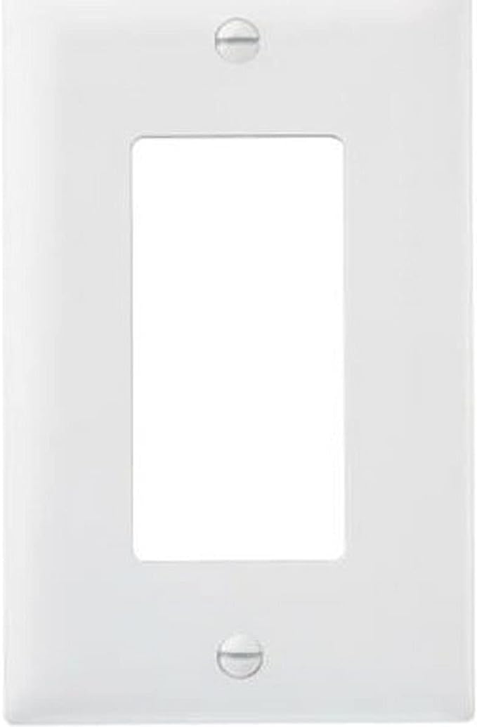 Pass & Seymour, 1 Gang Decorator Wall Plate, 10-Pack, White