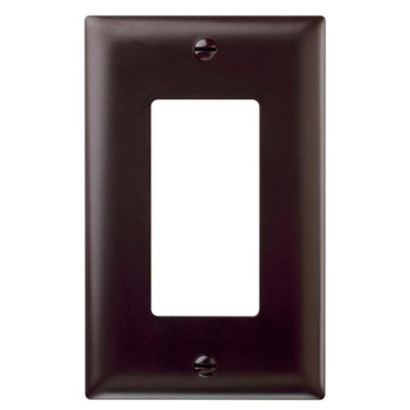 Pass & Seymour, 1 Gang Decorator Wall Plate, Brown