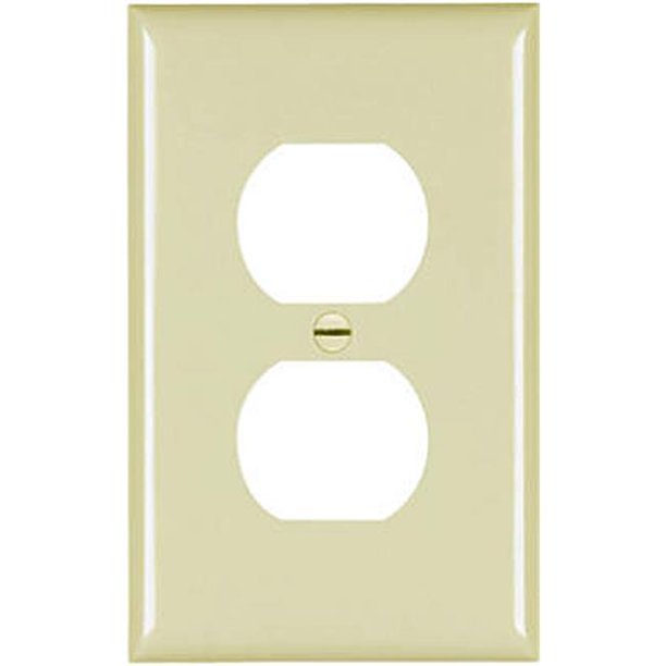 Pass & Seymour, 1 Gang Jumbo Wall Plate for 1 Duplex, Ivory