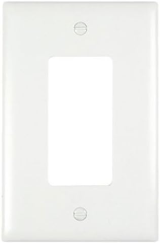 Pass & Seymour, 1 Gang Wall Plate with Decorator Opening, White