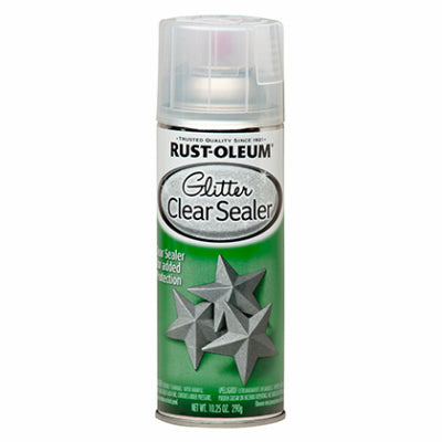 RUST-OLEUM, 10.25 OZ Specialty Glitter Spray Paint - Clear Sealer Glitter