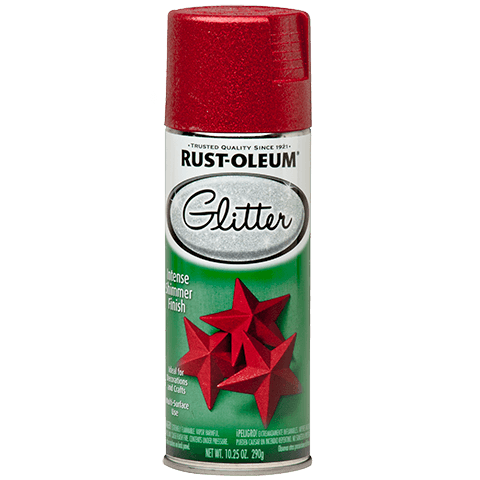 RUST-OLEUM, 10.25 OZ Specialty Glitter Spray Paint - Red