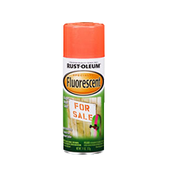 RUST-OLEUM, 11 OZ Specialty Fluorescent Spray - Red-Orange