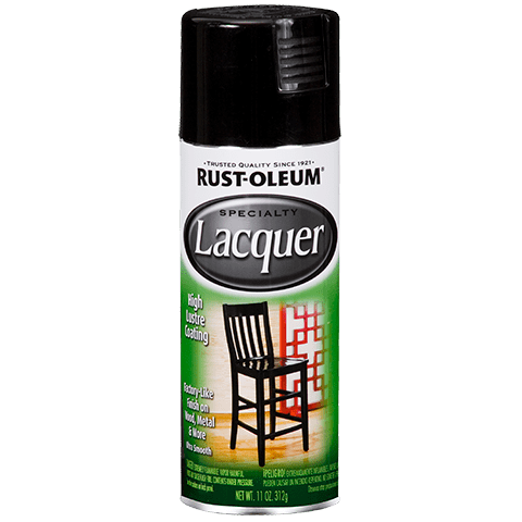 RUST-OLEUM, 11 OZ Specialty Lacquer Spray - Gloss Black