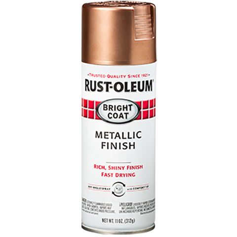 RUST-OLEUM, 11 OZ Stops Rust Bright Coat Spray Paint -Rose Gold