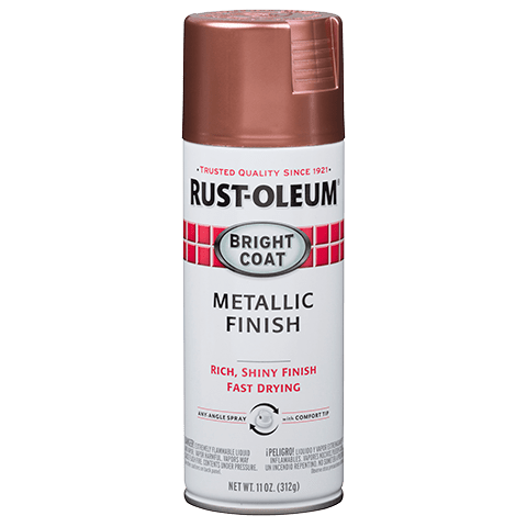 RUST-OLEUM, 11 OZ Stops Rust Bright Coat Spray Paint - Rose