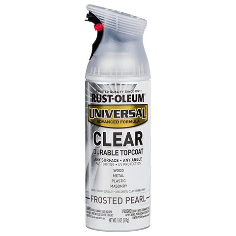 RUST-OLEUM, 11 OZ Universal Clear Topcoat Spray Paint - Frosted Pearl Clear