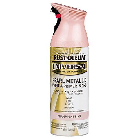 RUST-OLEUM, 11 OZ Universal Metallic Spray Paint - Champagne Pink