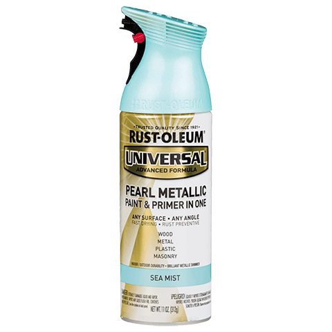 RUST-OLEUM, 11 OZ Universal Metallic Spray Paint - Sea Mist