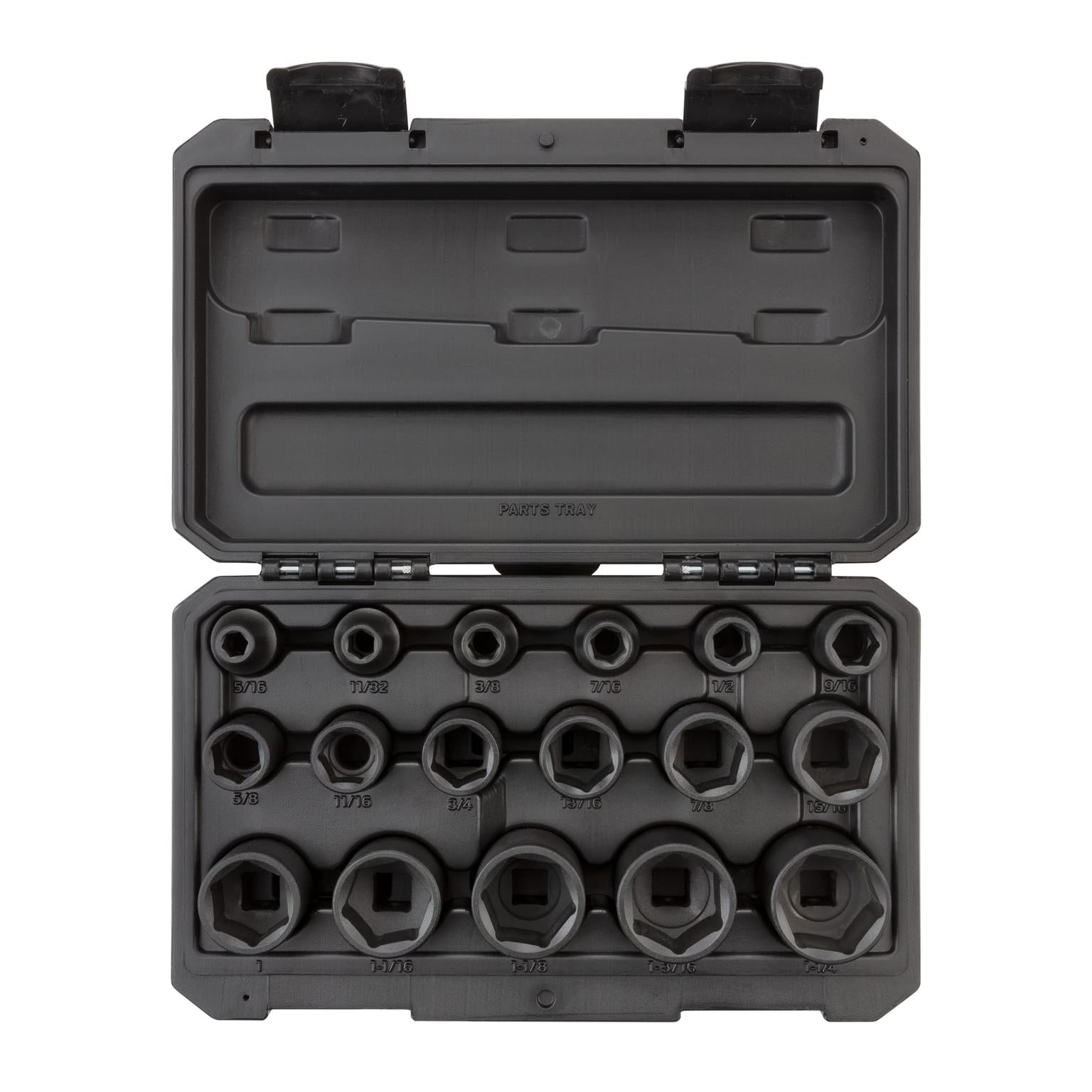 Tekton, 1/2 Inch Drive 6-Point Impact Socket Set, 17-Piece (5/16 - 1-1/4 in.)