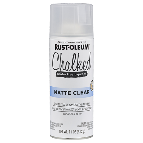 RUST-OLEUM, 12 OZ Chalked Paint Ultra Matte Spray Paint - Matte Clear