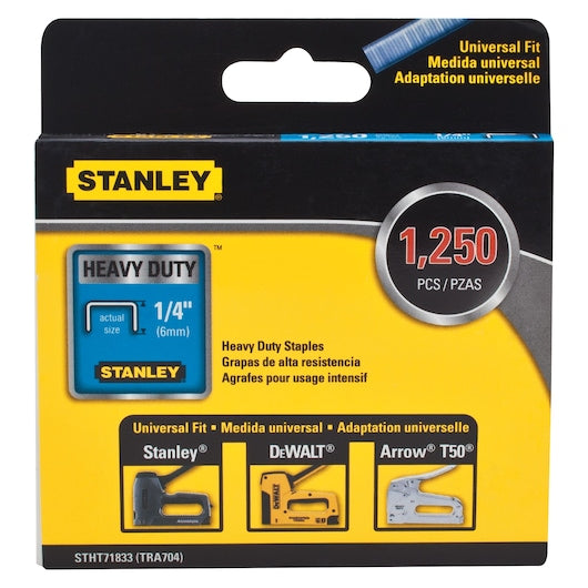 Stanley-Werkzeuge, 1250 Piece 1/4 in Heavy Duty Staples