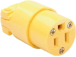 Pass & Seymour, 15A 125V Heavy Duty Connector, Yellow