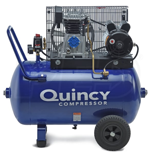 Quincy, 2HP 24 Gallon Horizontal Compressor, Single Stage