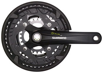 SHIMANO, ALIVIO FC-T4010 CRANKSET - 175MM, 9-SPEED, 44/32/22T, 104/64 BCD, SHIMANO OCTALI