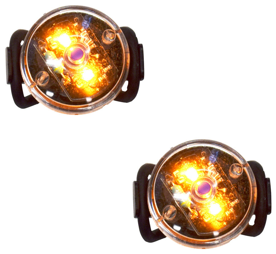 Planet Fahrrad, BUTTON BLINKY SIDE LIGHT SET, AMBER