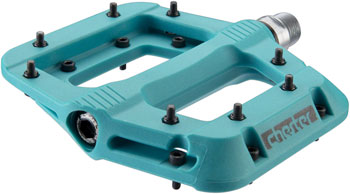 Renn-Gesicht, CHESTER PEDALS - PLATFORM, COMPOSITE, 9/16`, Turquoise