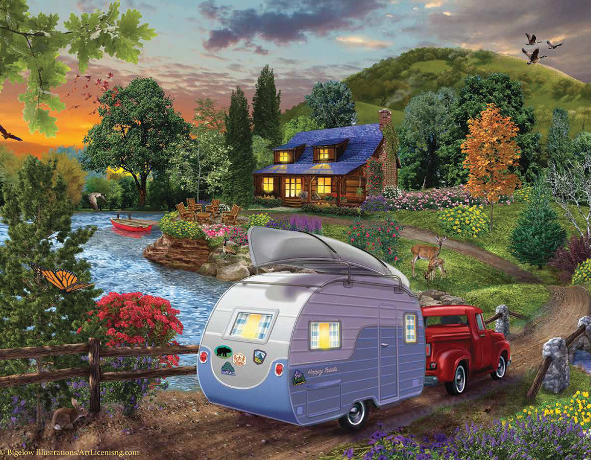 Sunsout, Campers Coming Home 500 Piece Puzzle