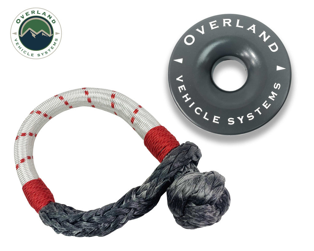 Überlandfahrzeug-Systeme, Combo Pack With 7/16 41,000 Lb Soft Shackle And Recovery Ring