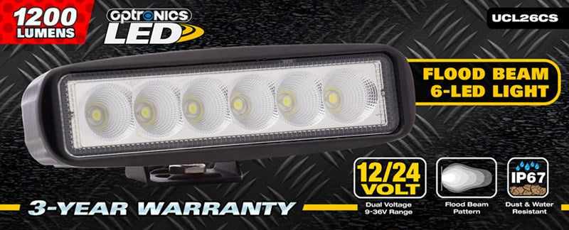 Optronik, Flood Beam 6-LED Light Bar