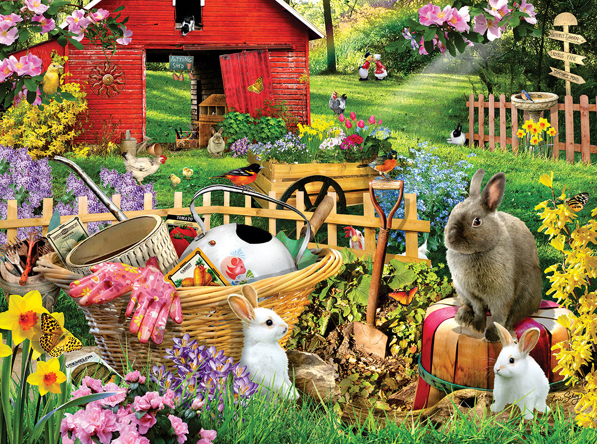 Sunsout, Garden Bunnies 500 Piece Puzzle