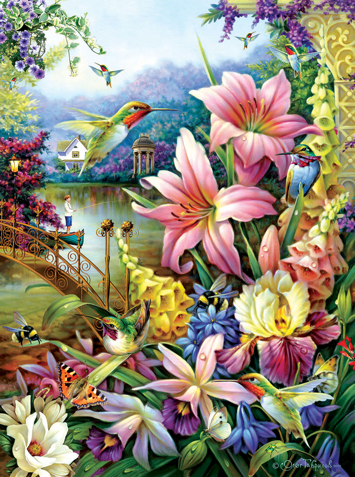 Sunsout, Garden by the River 1000 Piece Puzzle