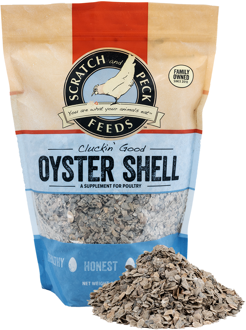 Scratch Peck, Ground Oyster Shell 4Lbs