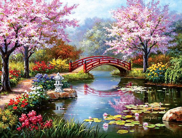 Sunsout, Japanese Garden in Bloom 1000 Piece Puzzle