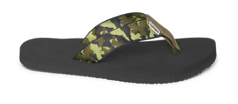 Dachsparren, Kids' Kauai Flip Camo Sandal - Army Green Multi