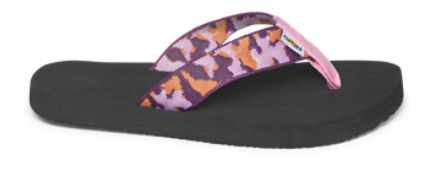 Dachsparren, Kids' Kauai Flip Camo Sandal - Purple Multi