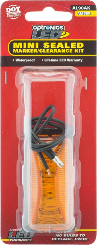 Optronik, Mini Sealed LED Marker/Clearance Light Kit, Amber