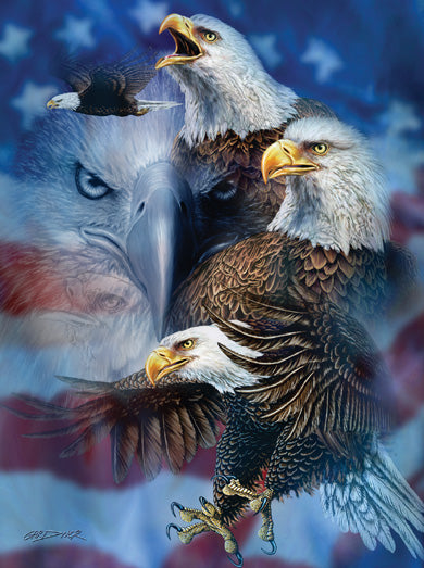 Sunsout, Patriotic Eagles 1000 Piece Puzzle