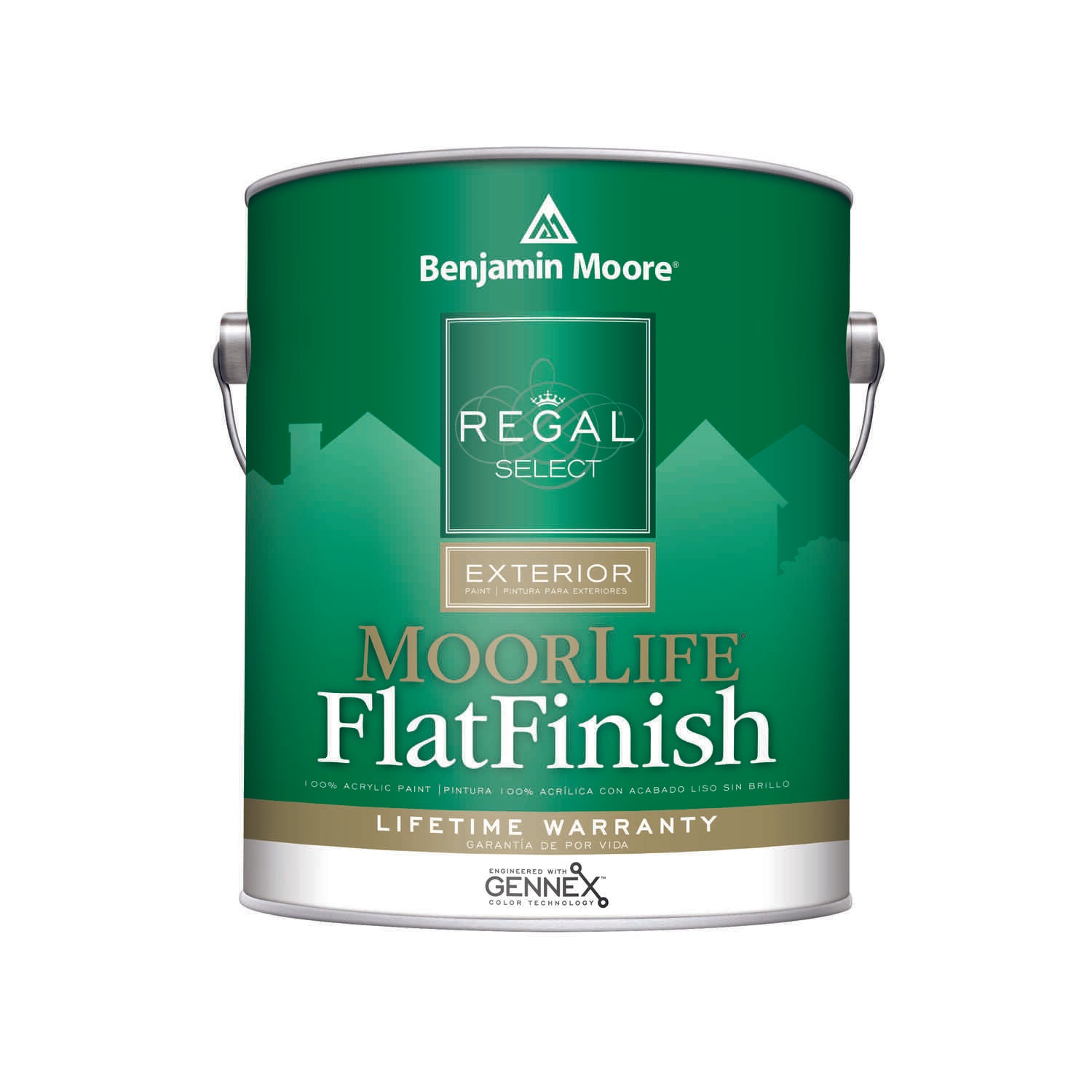 Benjamin Moore, QT MOORLIFE Regal Select Exterior Paint - Tintable Flat Finish