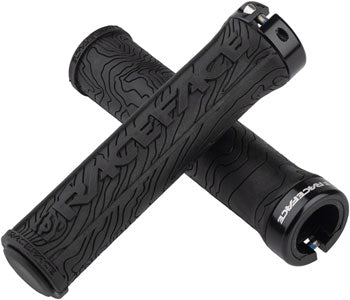 Gesicht des Rennens, RACEFACE HALF NELSON GRIPS - BLACK, LOCK-ON