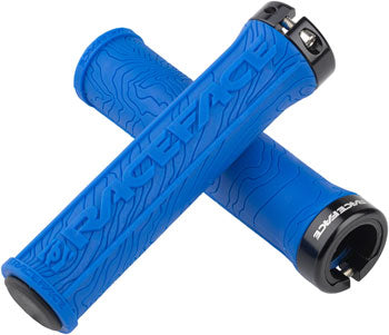 Gesicht des Rennens, RACEFACE HALF NELSON GRIPS - BLUE, LOCK-ON