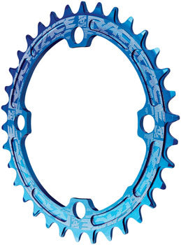 Gesicht des Rennens, RACEFACE NARROW WIDE CHAINRING: 104MM BCD, 32T, BLUE