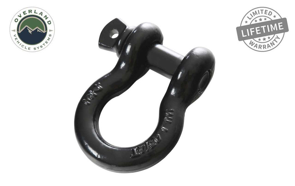 Überlandfahrzeug-Systeme, Recovery Shackle 3/4 4.75 Ton, Black