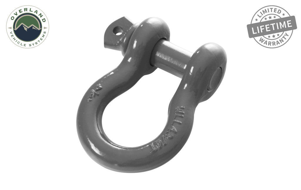 Überlandfahrzeug-Systeme, Recovery Shackle 3/4 4.75 Ton, Gray