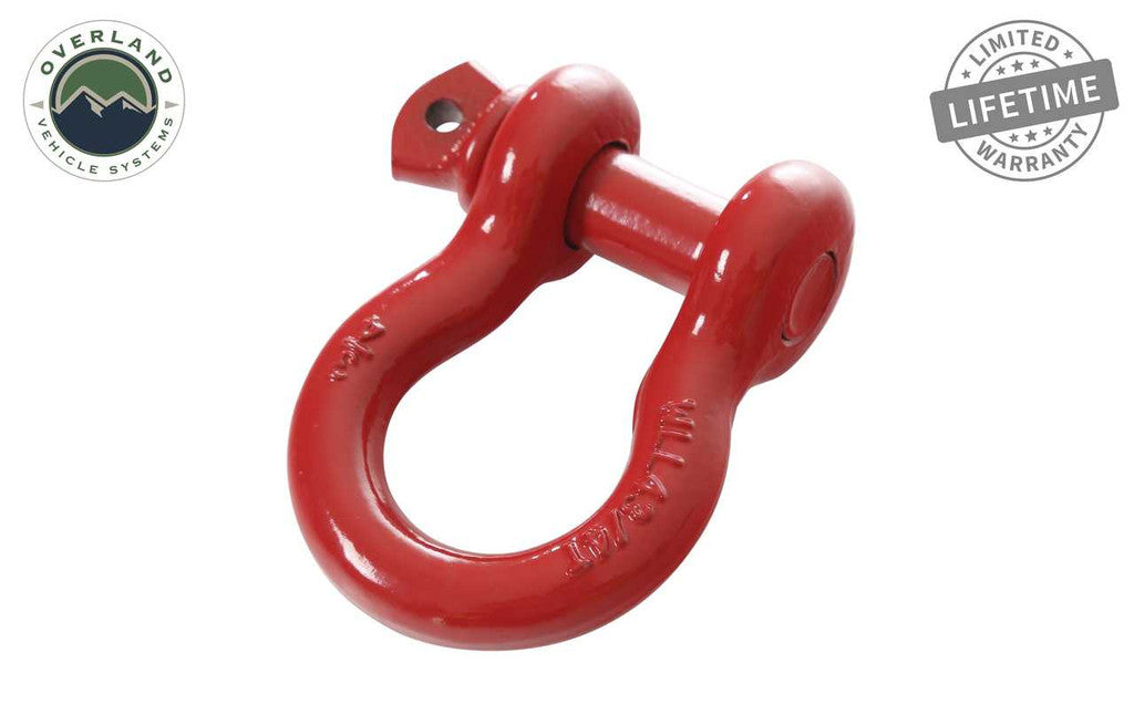 Überlandfahrzeug-Systeme, Recovery Shackle 3/4 4.75 Ton, Red