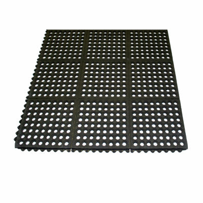 Qualität Gummi, Rubber Ring Wash Rack Mat - 3 Ft. X 3 Ft.